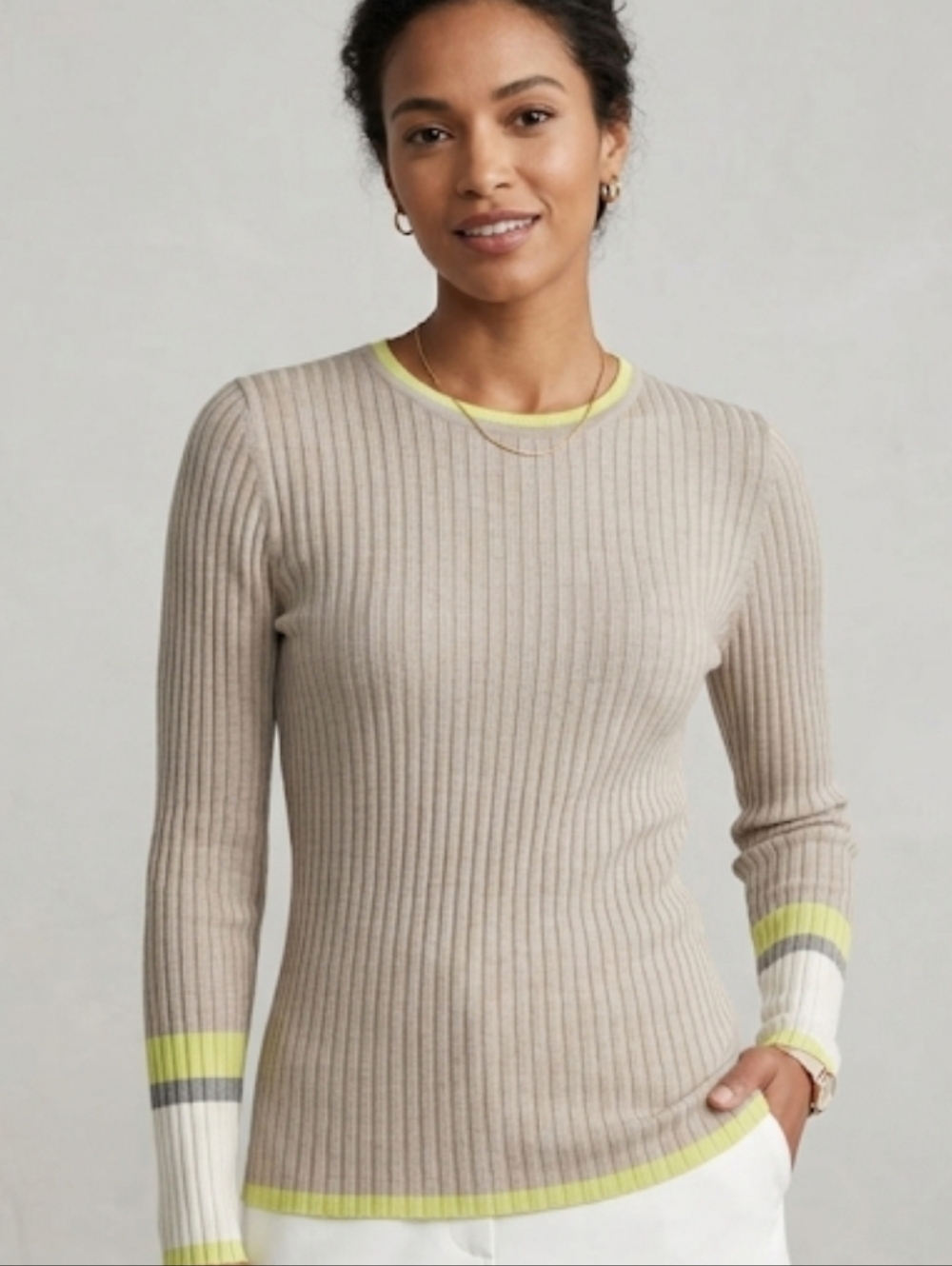 Kokun Ribbed Kokun Bamboo Crew Neck Sweater S